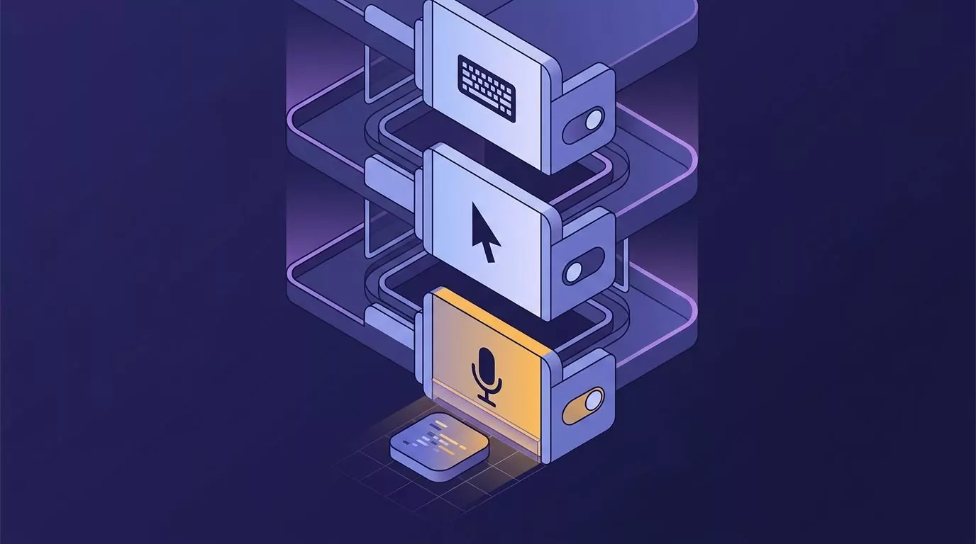 Dictation app blocked below three Mac permission gates: Microphone, then Accessibility, then Input Monitoring