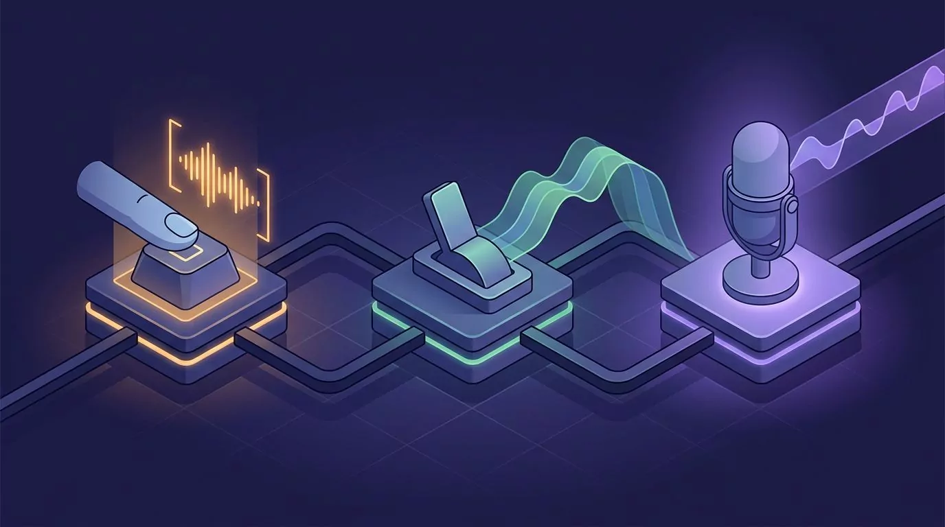 Three activation models for voice dictation software: hold to talk, tap to toggle, and always listening